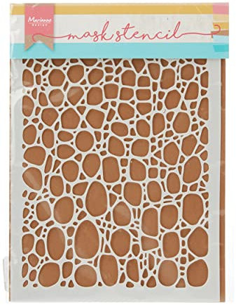 Marianne Design Tiny's Cobble Stone Maske Schablone, synthetisches Material, 21,2 x 16,1 x 0,1 cm