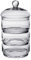 CRISTALICA Keksdose Bonboniere Vorratsglas 3 Etagen Spring 37cm klar stapelbar