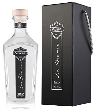 La Bianca Grappa - Casa Vivese '987 mit Koffer mit Griff