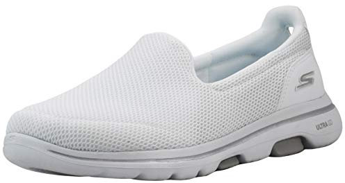 Skechers - Zapatillas Deportivas para Mujer Go Walk 5 Performance, Blanco (Blanco), 37 EU
