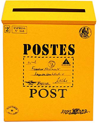 Briefkasten, Retro, Metall, Wandmontage, Briefkasten, Zeitungsbox, Postkasten, Gartendekoration, Eisen, 3#, 1#