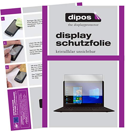 dipos 2x Displayschutzfolie klar für Peaq Slim PNB S130 | Passt perfekt, Ultra-Dünn, kratzfest, blasenfrei, Case-Friendly, hüllenfreundlich, Fingerprint-kompatibel, selbstklebend