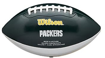 Wilson American Football NFL CITY PRIDE, Green Bay Packers, Mischleder, Für Freizeitspieler, Grün/Gelb, WTF1523XBGB