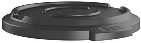 Rotho Titan Deckel für Titan 120l Mülltonne, Kunststoff (PP) BPA-frei, schwarz, (57,0 x 57,0 x 7,0 cm)