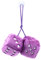 ShawFly Car Hanging Furry Dice, Paar hängende Paare Auto Anhänger mit Punkten für Auto Innenschmuck Dekoration, Innenwand, Kühlschrank Oberfläche ， Mehrere Farben zur Auswahl (Lila)