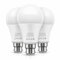 LOHAS-LED Bayonet Light Bulb Cool White, 100 Watt Bayonet Light Bulbs, Daylight Bulbs 6000K Bright Light Bulb Bayonet, 1100LM 12W A60 BC GLS Energy Saving Bulb, Kitchen Bedroom Living Room, 3 Pack