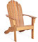 GIANTEX Adirondack Stuhl, Gartenstuhl aus Akazie Holz, Garten Sessel rustikal, Westport Chair/Sessel Design, Gartenmöbel Holzliege 160 kg belastbar, Holzstuhl ergonomisch für Garten, Balkon