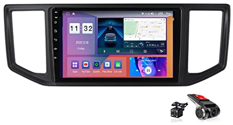 DLYAXFG Android 10 Head Unit Double Din Car Stereo Sat Nav for V-W Crafter 2017-2021 Radio GPS Navigation 10'' MP5 Multimedia Video Player FM Receiver Support 4G 5G WiFi SWC Carplay,M200S