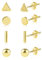 Ohrstecker Gold Set, 4 Paar 14K Vergoldete Ohrstecker Silber 925 Damen, Ohrstecker Gold Kleine, Schläfer Knorpel Ohrstecker Ohrringe für Damen Mädchen