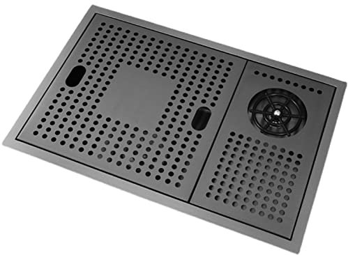 Évier De Cuisine Invisible,Évier De Bar en Acier Inoxydable avec Rince-Verre, avec Lave-Tasses Pulvérisateur pour Hôtel Café Restaurant (Color : Black-A, S : 60x43x21cm)