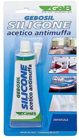12PZ SILICONE ACETICO trasparente ml 60