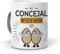 Regalo Divertido y Personalizado. Al concejal no se le tocan los Huevos. Cerámica AAA - 350 ml.