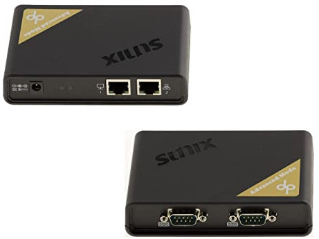 KALEA-INFORMATIQUE Convertisseur Ethernet RJ45 TCP/IP vers Série RS232 2 Ports COM RS-232 DB9 avec Chipset SUNIX DPL2000Q (DPAS02H00)