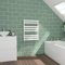 Warmehaus Flat Panel White Towel Radiator Bathroom Heated Towel Rail 800x600mm