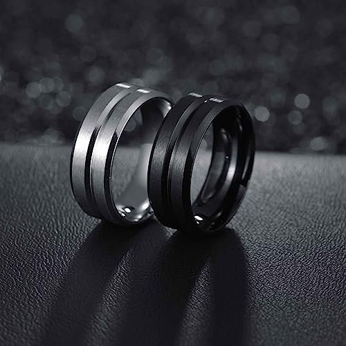Magnetfeldtherapie Ringe, Detox Lymphat Ringe, Mode Magnetisches Therapie-Ring Für Frauen und Männer, Elegantes Gewichtsverlust Ring, Lymphdrainage Magnetring (14, Schwarz)