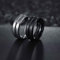 Magnetfeldtherapie Ringe, Detox Lymphat Ringe, Mode Magnetisches Therapie-Ring Für Frauen und Männer, Elegantes Gewichtsverlust Ring, Lymphdrainage Magnetring (14, Schwarz)