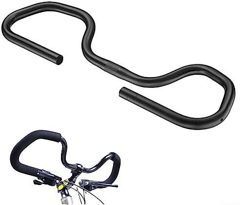 Fahrrad-Lenker, Schmetterlings-Lenker, schwarz, für Touring, Trekking, Fahrrad, MTB, Trekking, Fahrrad, Straße