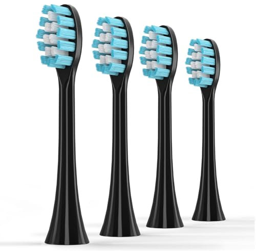 4er-Pack Lächen Ersatzbürsten,Ersatzbürstenkopf Kompatibel mit Lächen Zahnbürsten, S133 Standard Aufsteckbürsten