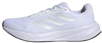adidas Mujer Response Runner Shoes, Cloud White/Zero Metalic/Dash Grey, 40 2/3 EU