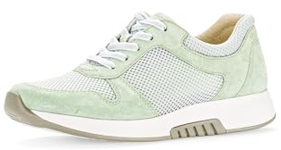 Gabor Damen Low-Top Sneaker, Frauen Halbschuhe,Wechselfußbett,straßenschuhe,Strassenschuhe,Sportschuhe,Freizeitschuhe,Pistazie,40.5 EU / 7 UK