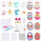 Forhome Bügelperlen Ostern Set, Bügelperlen Platten Set, Bastelperlen Set Kindern mit Stiftplatte, Bügelpapier, Pinzette, 5 MM Bügelperlen Groß für Dekoration DIY und Geschenk Geburtstag Kinder, bunt