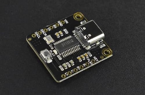Fermion: DFPlayer Pro - A mini MP3 Player with On-board 128MB Storage (Breakout) - DFR0768