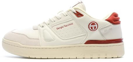 Sergio Tacchini Milano Herren-Sneaker, Weiß/Rot, weiß, 46 EU