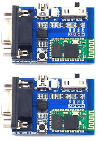Janasiba 2X BC04-B Bluetooth Puerto serie Versión demo Conexión serie inalámbrica Comunicación RS232 Módulo de transferencia de datos