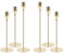 Filltown Kerzenständer Gold 6 Stück, Kerzenhalter Gold Candle Holder 32/27/22cm, Vintage Stabkerzenhalter Stabkerze für Kaminsimse, Geburtstage, Tischmitte, Hochzeiten, Abendessen, Wohnkultur