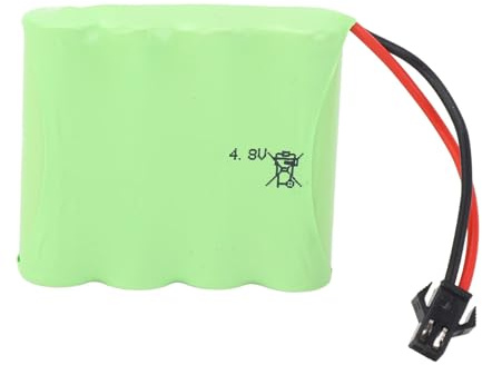 RC Lithium Battery, 4.8V Compact Remote Control Car Battery Packs, 2400mAh Safety Standard RC Rechargeable Batteries for 1/16 RC Cars