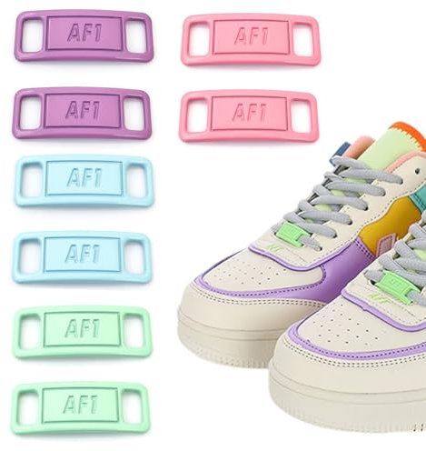 RDNKVB 4 Coppie di Fibbie in Metallo per Lacci delle Scarpe, Accessori per Decorazioni in Pizzo Fai-da-Te per Bambini e Adulti, Scarpe da Ginnastica Casual (4 Colori)