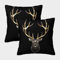 YOPDEOOCR Hirsch Kissen Bezug 2er Set Kissenbezug Dekokissen für Sofa, Couch, Schlafzimmer 45x45cm