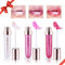 Likesing 3 Pezzi Rossetto Glitter Lunga Durata Set Lucidalabbra Bianco Rossetti Kit Labbra Opaco Rosso Rossetto Lipgloss Rossetto Lipstick Liquido Rosa Volumizzante per Trucco Regalo Donna Ragazza