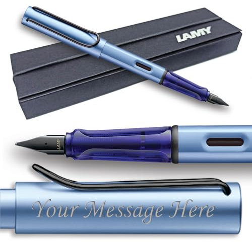 Lamy Al-Star Fountain Pen - Choose Colour/Nib Width (GIFT BOXED) - Engraving Available (Extra Fine Nib, Aquatic)
