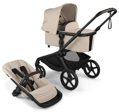 Bugaboo - All-Terrain-Känguru-Buggy für Babys und Kleinkinder, für bis zu drei Kinder, XL-Räder, Einhandbedienung, großes Wiege, Stauraum unter dem Sitz XL (taupe)