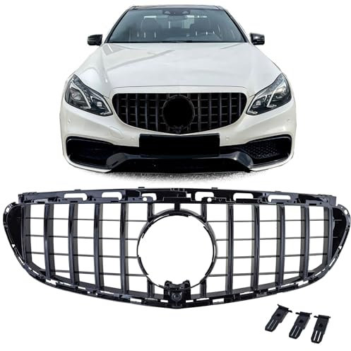 Sport Kühlergrill Schwarz Glanz passt für Mercedes E W212 S212 Facelift 13-16