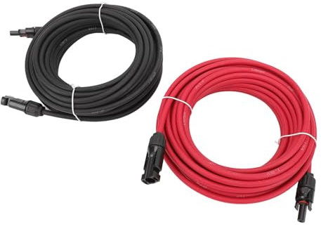 Cavo di Prolunga per, 2 Pezzi 40 Piedi 0 AWG Cavo di Prolunga per Pannello con Connettori Rosso IP67 per Camion Fuoristrada
