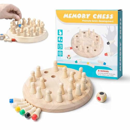 Hochwertiges Holzschachspiel-Set - Spielzeug ab 14 Jahre, Spiel des Jahres, Brettspiele für Erwachsene, 14 Jahre & Spiele für Senioren