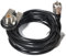 HYS SO239 PL259 - Soporte para antena de radio CB (tipo PL), cable coaxial de 4 m RG58, color negro