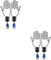 BESPORTBLE 2 Pairs Golf Glove Holder Handbag Keychain Tool Tools Universal Accessories Nut Terminals Jewelry Tray Ring Rack Handle Succulent Wall Stickers Lucky Bag Keychain Abs