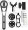 Bike Computer Mount, Carbon Fiber Light Cycling Computer Mount Bicycle Computer Beacket for Bryton for Magene for XOSS (Long Type)