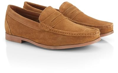 Catesby College Premium Suede Loafers for Men Extra Padded Breathable Mens Casual Shoes Comfortable Moccasins Slip On Flats