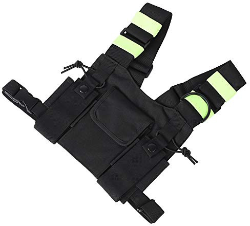 Jonlaki Gelbe Brustgurttasche mit Reflektierendem Band für -5R/82/9R/XR – Tragetasche für Werkzeuge und Walkie-Talkies