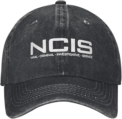 NCIS Cap Hat Special Agents Logo Hat Naval Criminal Investigative Service Cap Adjustable Baseball Cap Black