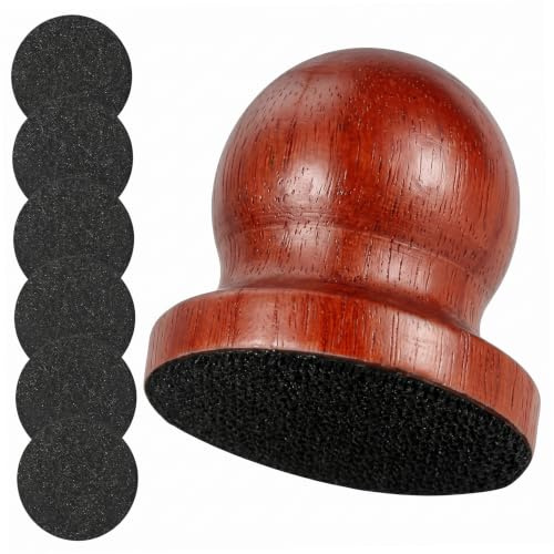 Striegro Dog Nail File Board, Wooden Dog Nail File with 6 Replaceable Pads Silent Gentle Stress-Free Grooming Tool for Dogs & Cats, 2in.
