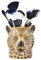 HDmirrorR Quail Ceramics Leopard Pen Pot