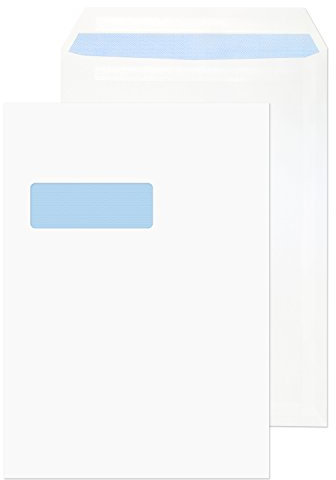 Blake 12892/50 PR Purely Everyday C4 selbstklebend Pocket Umschlag – weiß (50 Stück)