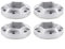 INJORA RC 12mm Mitnehmer Hex Hub Adapter Metal Zubehör Set 4pcs für 1/10 RC Crawler 1,9 oder 2,2 Felgen Axial SCX10 TRX4 D90 (Silber 6mm)