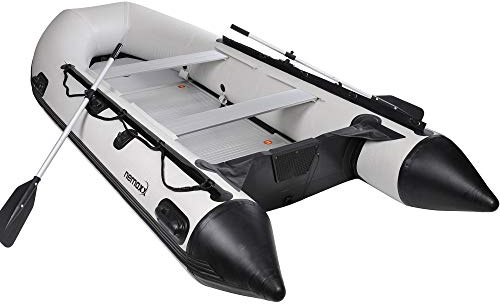 Nemaxx® Professional Schlauchboot [INKL. 2 PADDEL, Tasche + LUFTPUMPE] – Aufblasbares Paddelboot – Gummiboot Angelboot Luftboot – Angel Boot Inflatable Boat – Schlauchboot 7 Personen (Länge: 380cm)