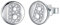 J.Endéar Ohrringe Buchstabe B für Damen Mädchen Silber 925 Hypoallergene Kleine Ohrstecker Zirkonia Schmuck 8mm Geschenk für Kinder